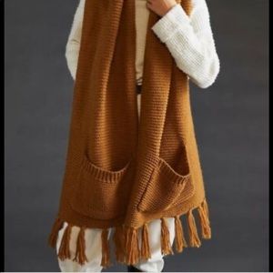 Anthropologie chunky knit scarf